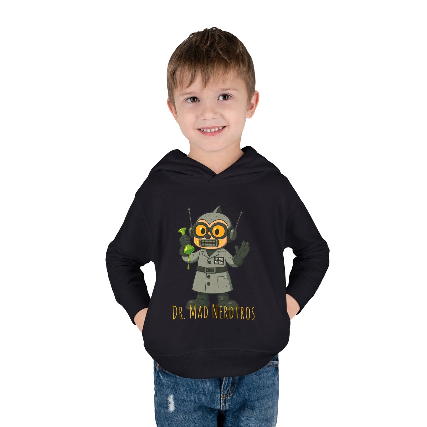 (1# Dr. Mad Nerdtros Toddler Pullover Fleece Hoodie