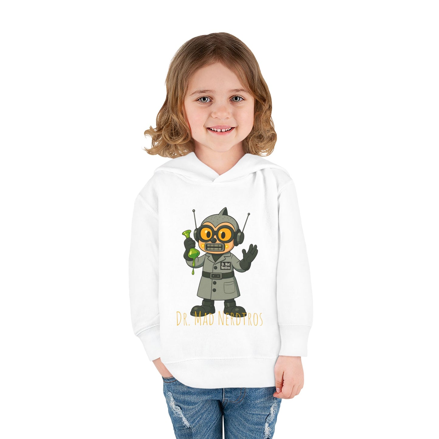 (1# Dr. Mad Nerdtros Toddler Pullover Fleece Hoodie