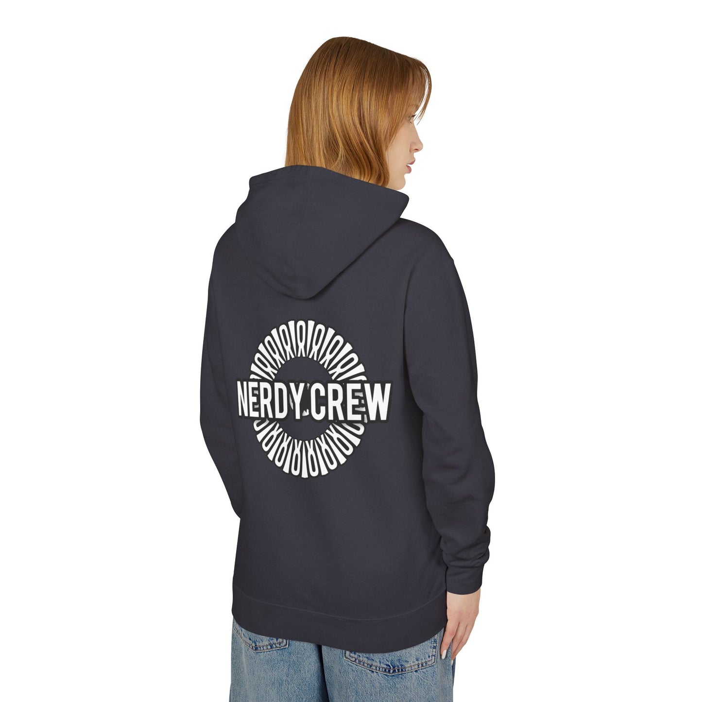 Dr. Mad Nerdtros (Grey) Unisex Lightweight Hooded Sweatshirt