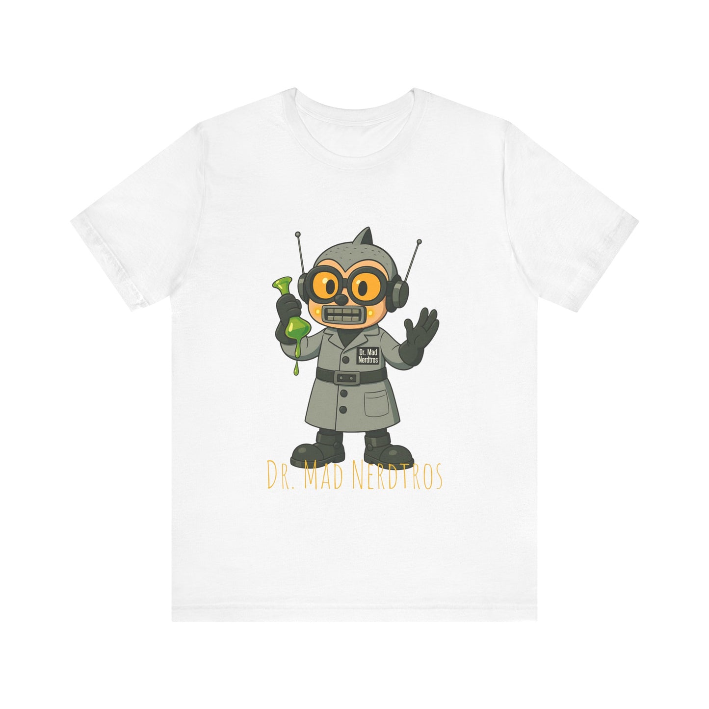 (1# Dr. MAD Nerdtros Unisex Jersey Short Sleeve Tee