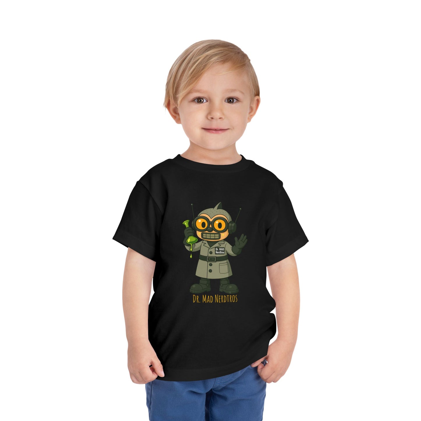 (1# Dr. MAD Nerdtros Toddler Short Sleeve Tee