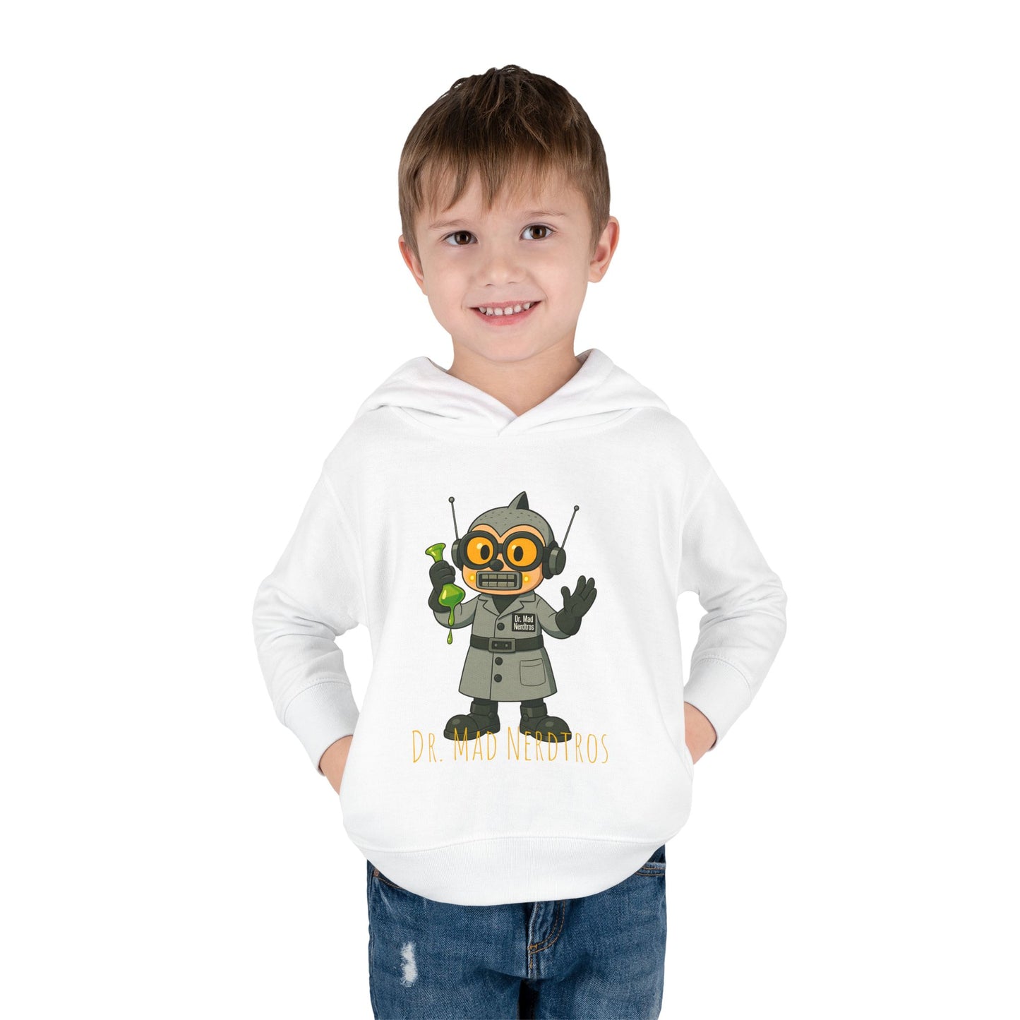 (1# Dr. Mad Nerdtros Toddler Pullover Fleece Hoodie