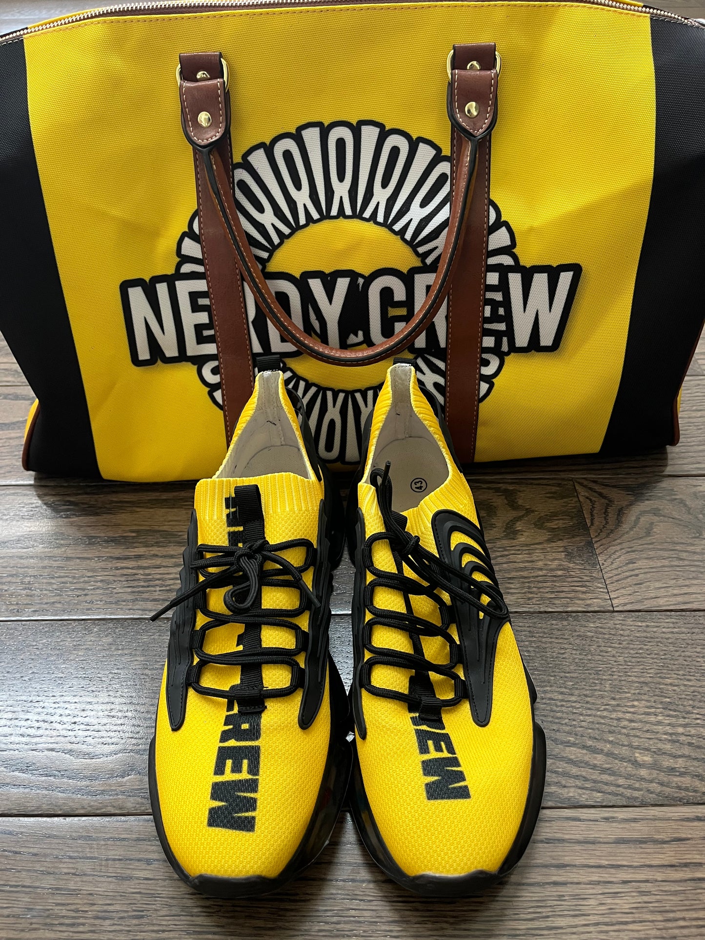 (“Nerdy Crew Supreme”) Mustard
(Yellow) Waterproof Travel Bag (Pre-Order item) Shipping to your address will take 4 to 6 weeks to receive from date of purchase order date.