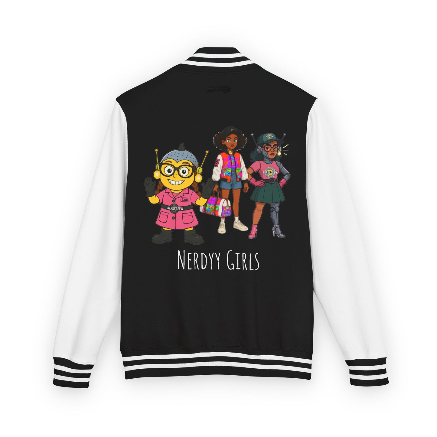 (The girly Mad Nerdtros) Unisex Heavyweight Letterman Jacket
