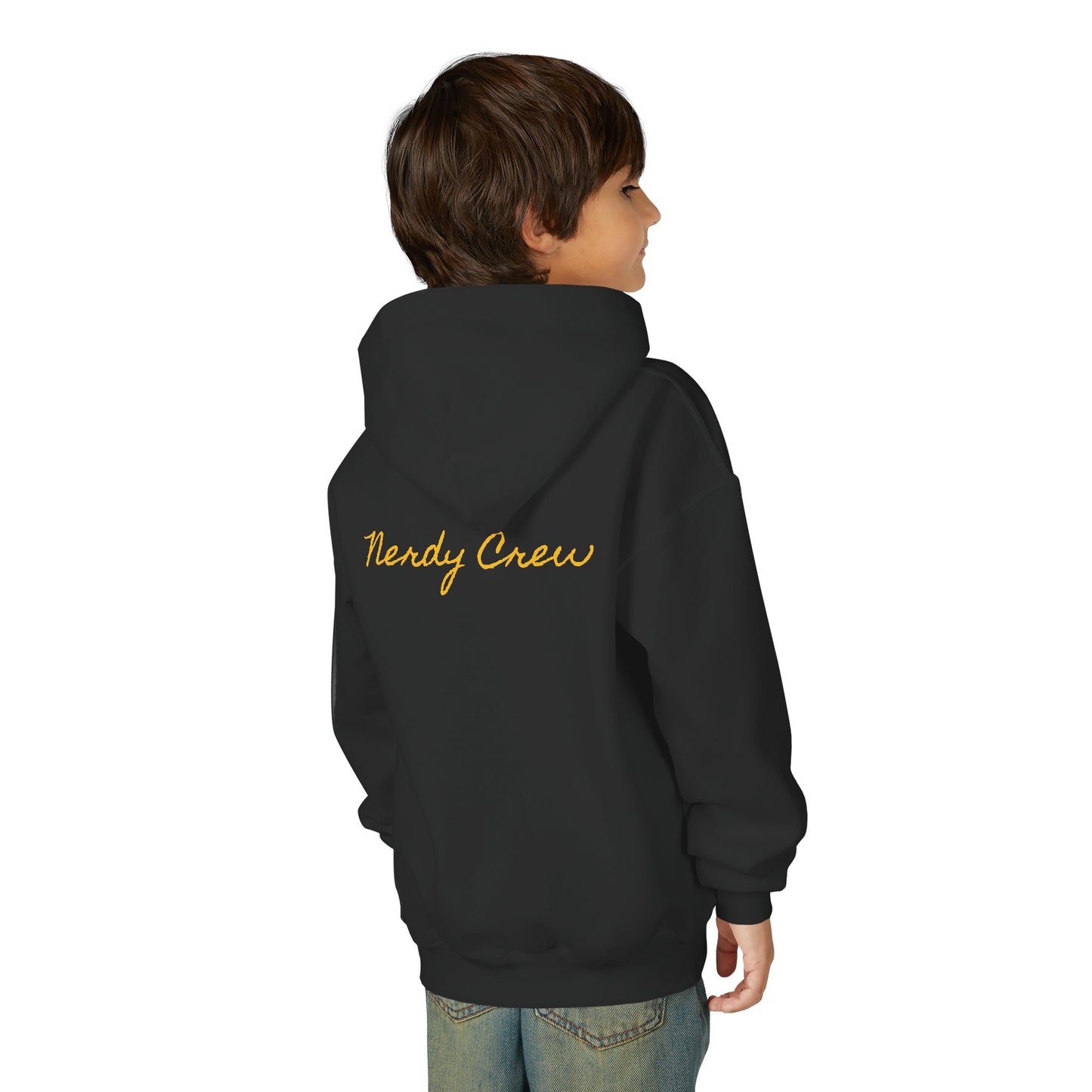 (1# Dr. Mad Nerdtros Youth Heavy Blend Hooded Sweatshirt