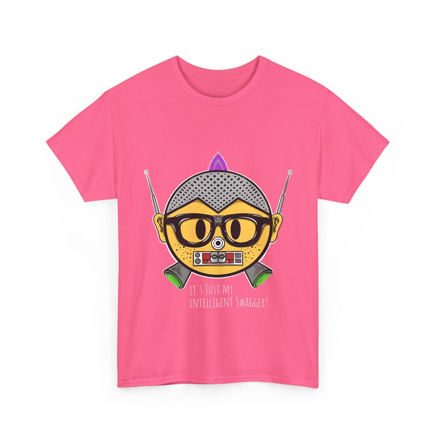 Pink Nerdy Unisex Heavy Cotton Tee
