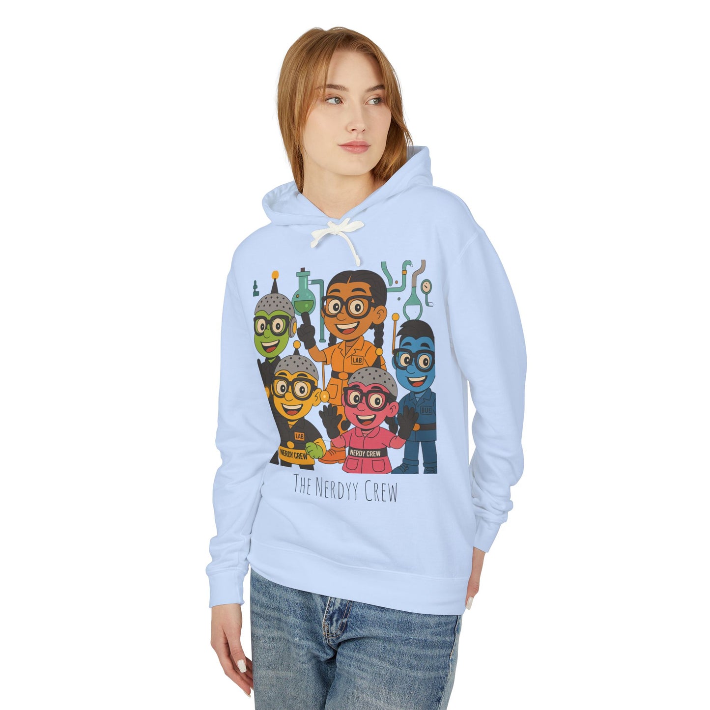 The Nerdyy Crew Unisex Lightweight Hooded Sweatshirt