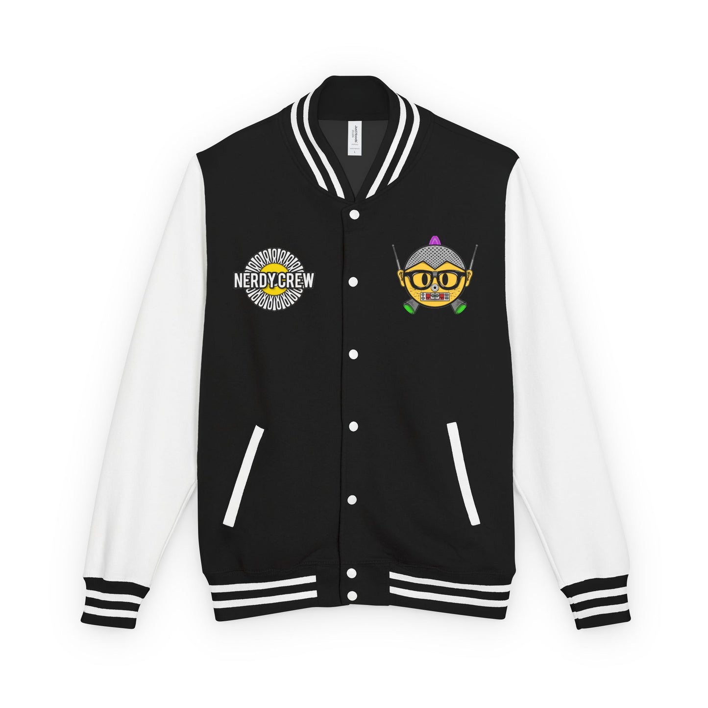 (The girly Mad Nerdtros) Unisex Heavyweight Letterman Jacket