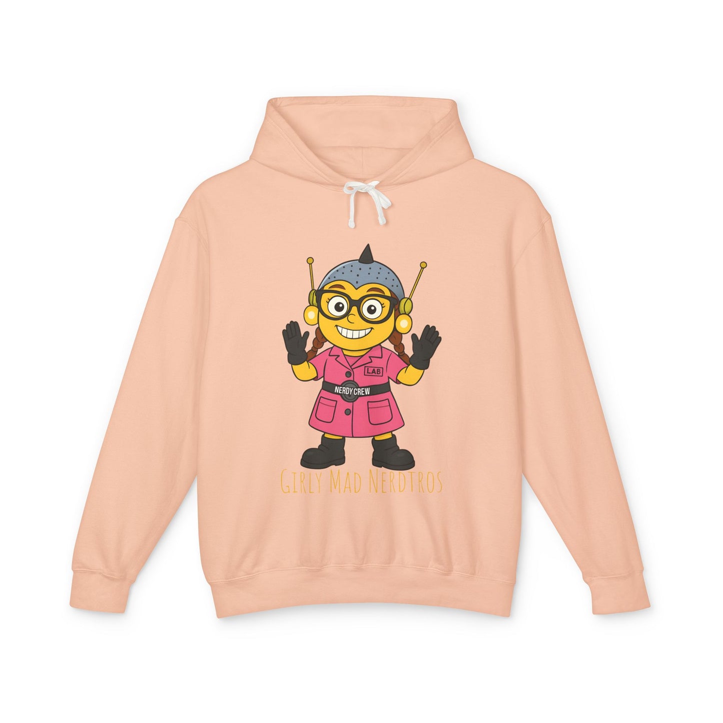 (The Girly Mad Nerdtros) Unisex Lightweight Hooded Sweatshirt