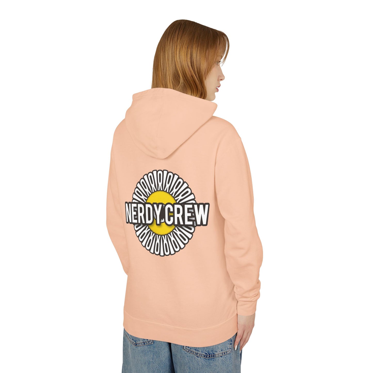 (The Girly Mad Nerdtros) Unisex Lightweight Hooded Sweatshirt