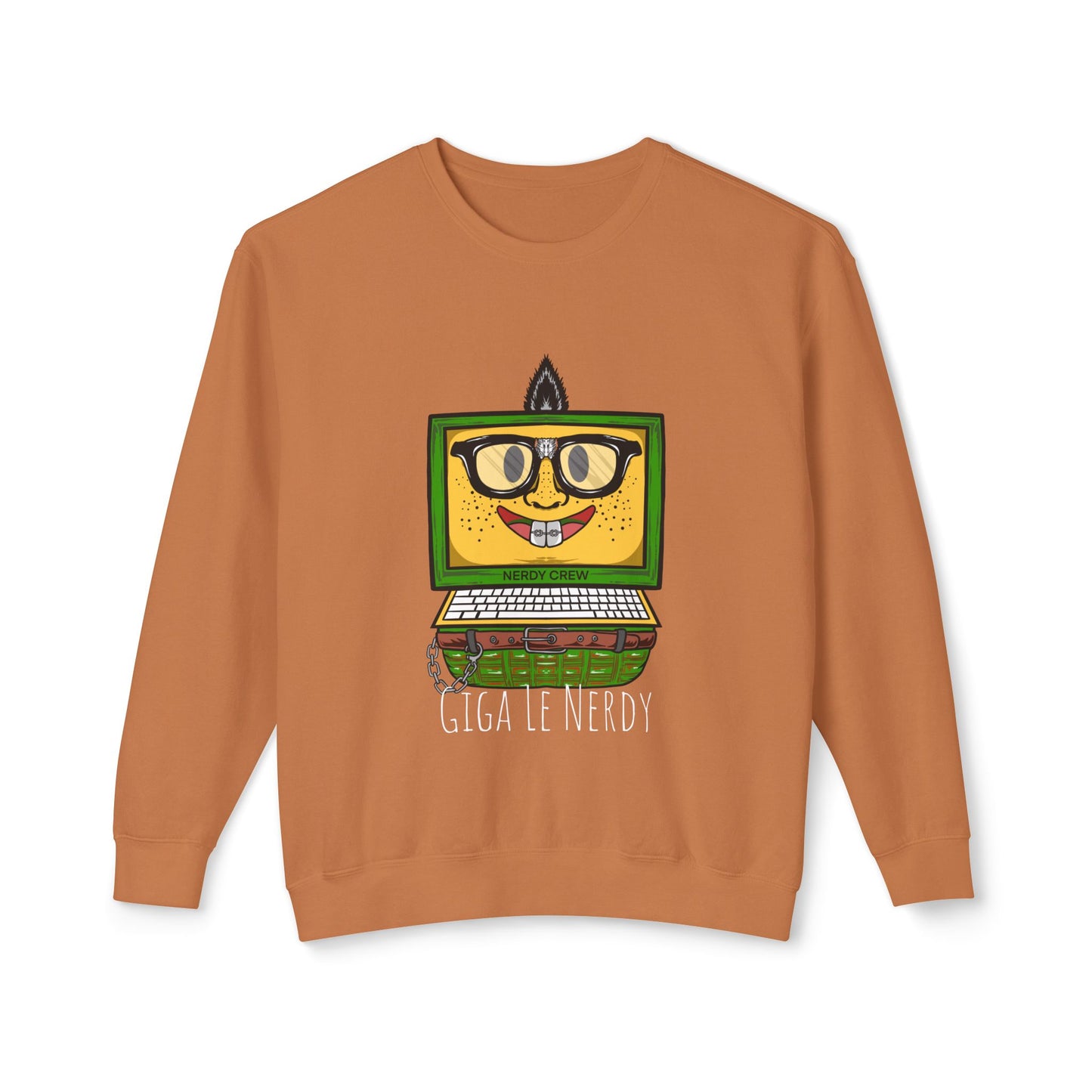 Giga Le Nerdy Unisex Lightweight Crewneck Sweatshirt