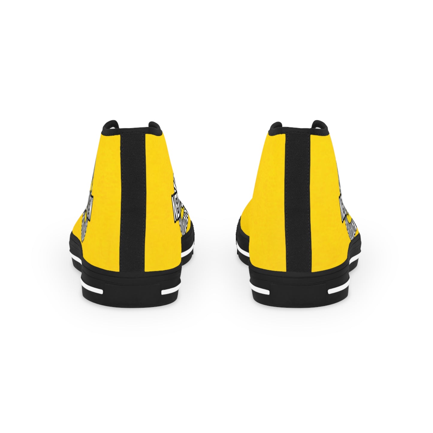 Nerdy Mustard Men's High Top Sneakers