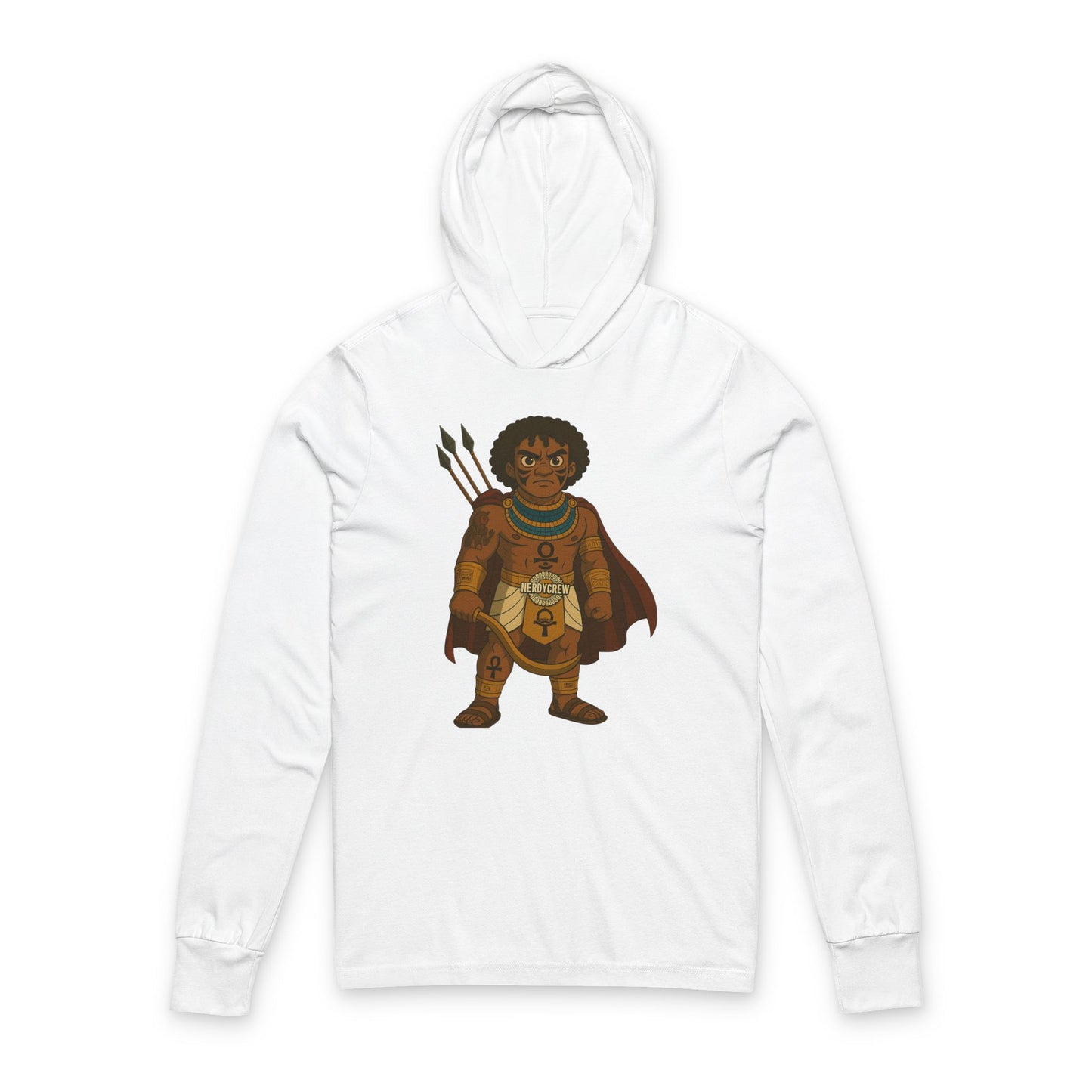 (“3 Nasetti Amun Tusqu”) Unisex Hooded Long Sleeve Tee