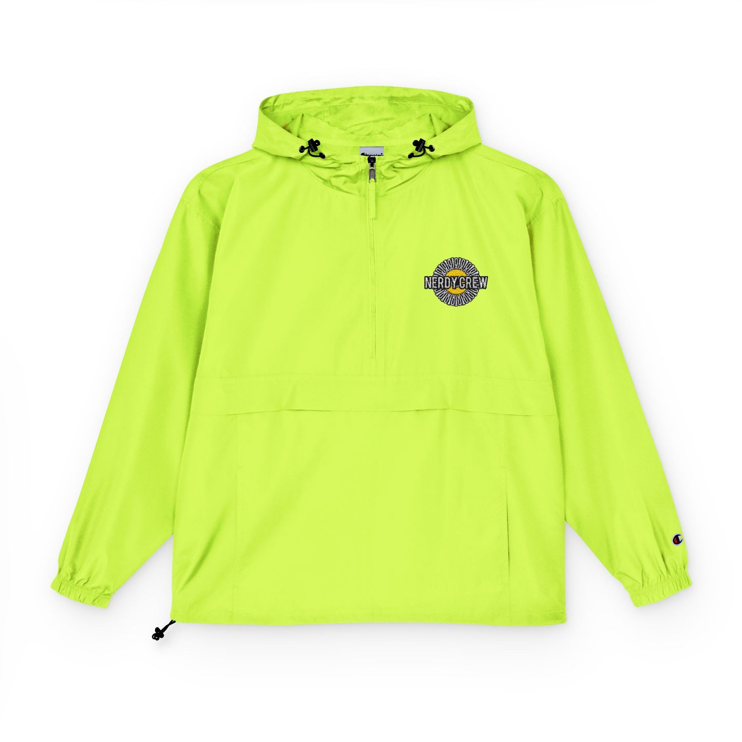 Lime Green Unisex Packable Anorak Jacket