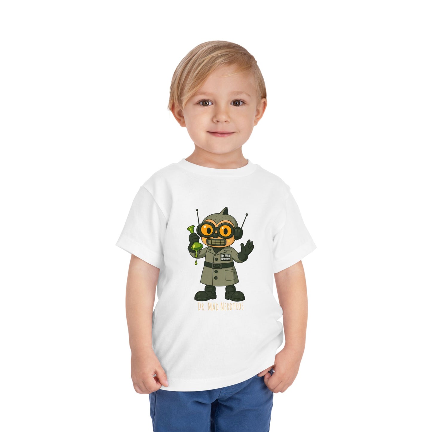 (1# Dr. MAD Nerdtros Toddler Short Sleeve Tee