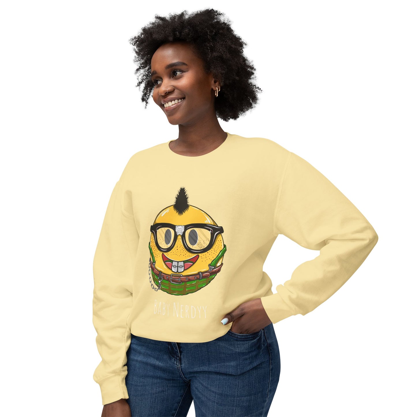 Baby Nerdyy Unisex Lightweight Crewneck Sweatshirt