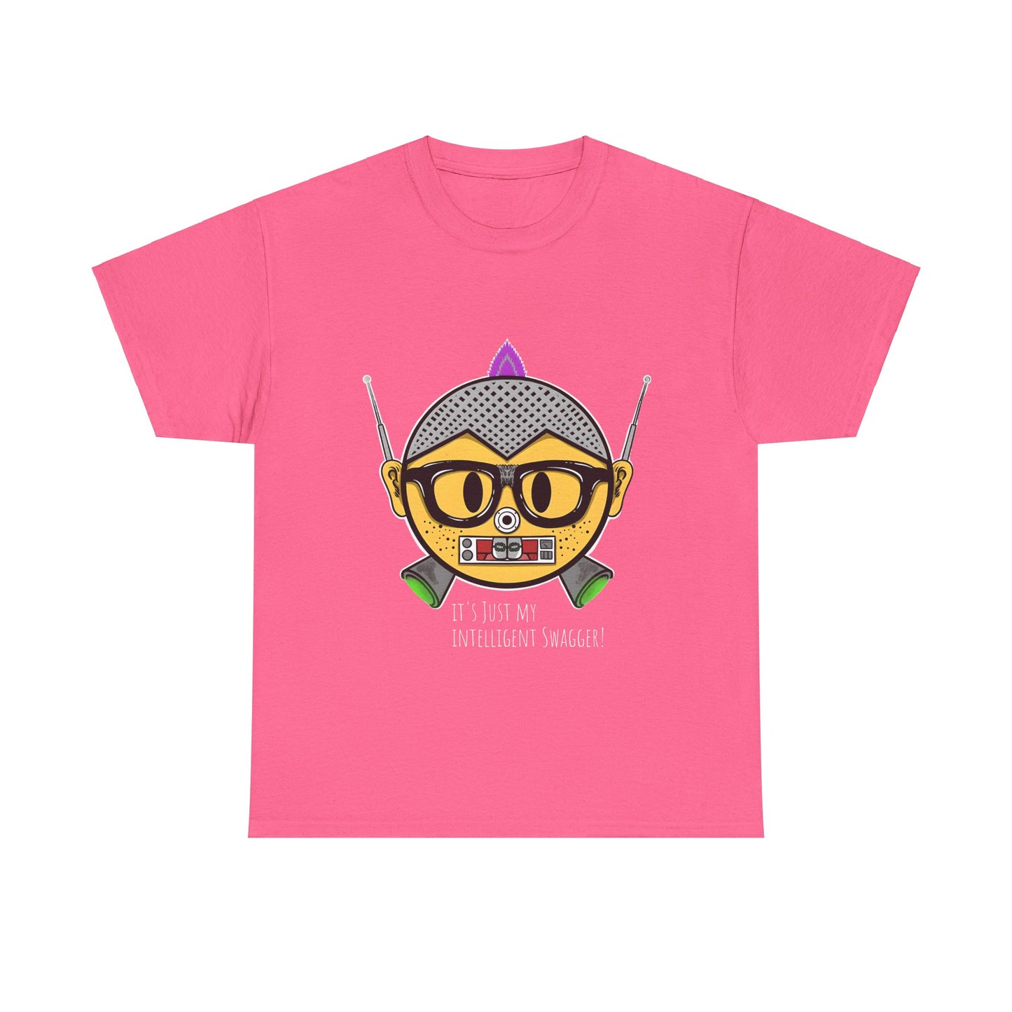 Pink Nerdy Unisex Heavy Cotton Tee