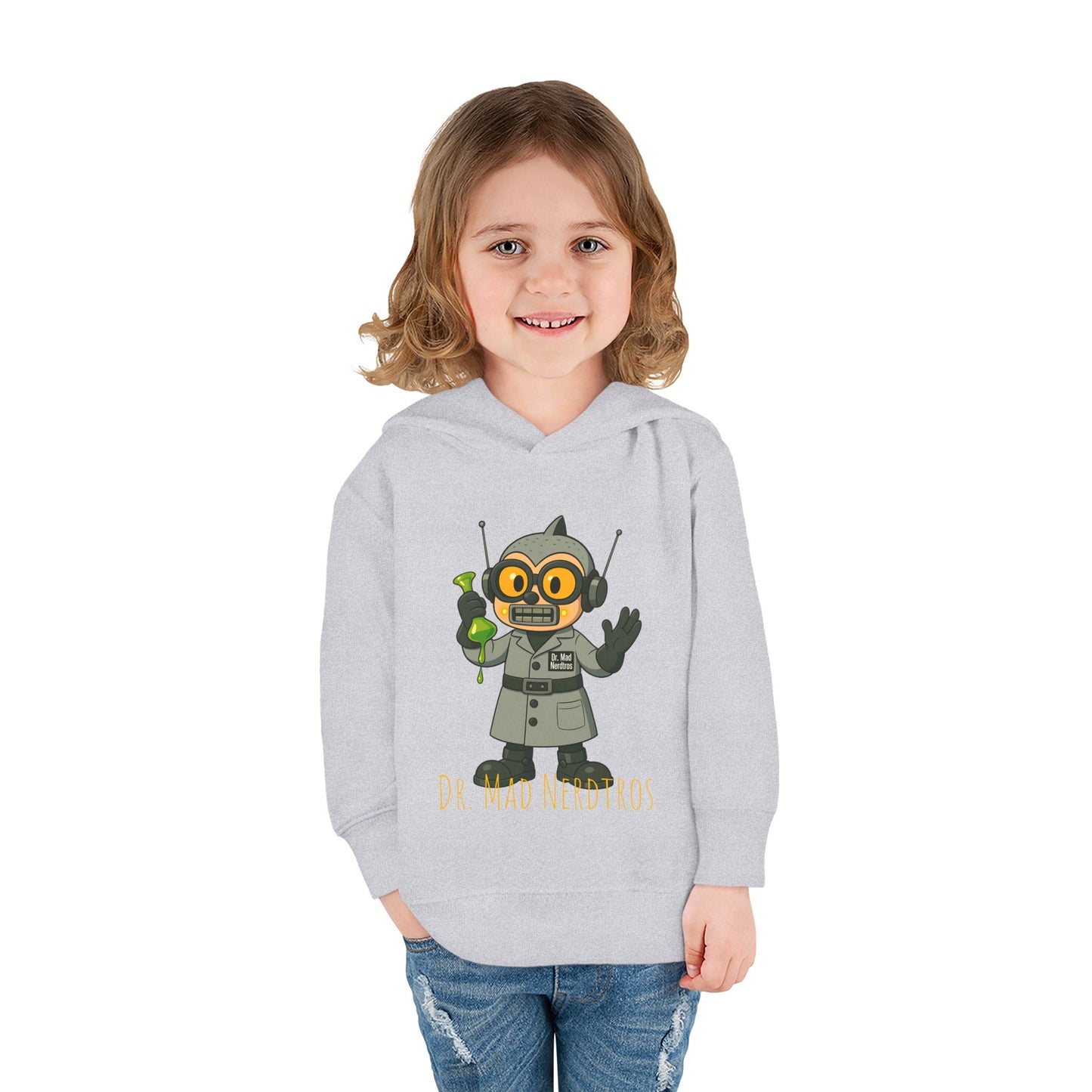 (1# Dr. Mad Nerdtros Toddler Pullover Fleece Hoodie