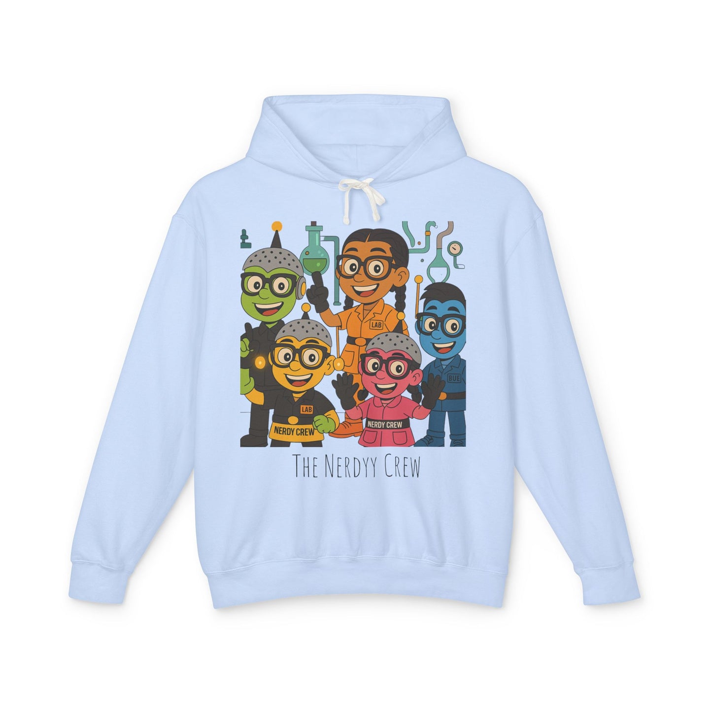 The Nerdyy Crew Unisex Lightweight Hooded Sweatshirt