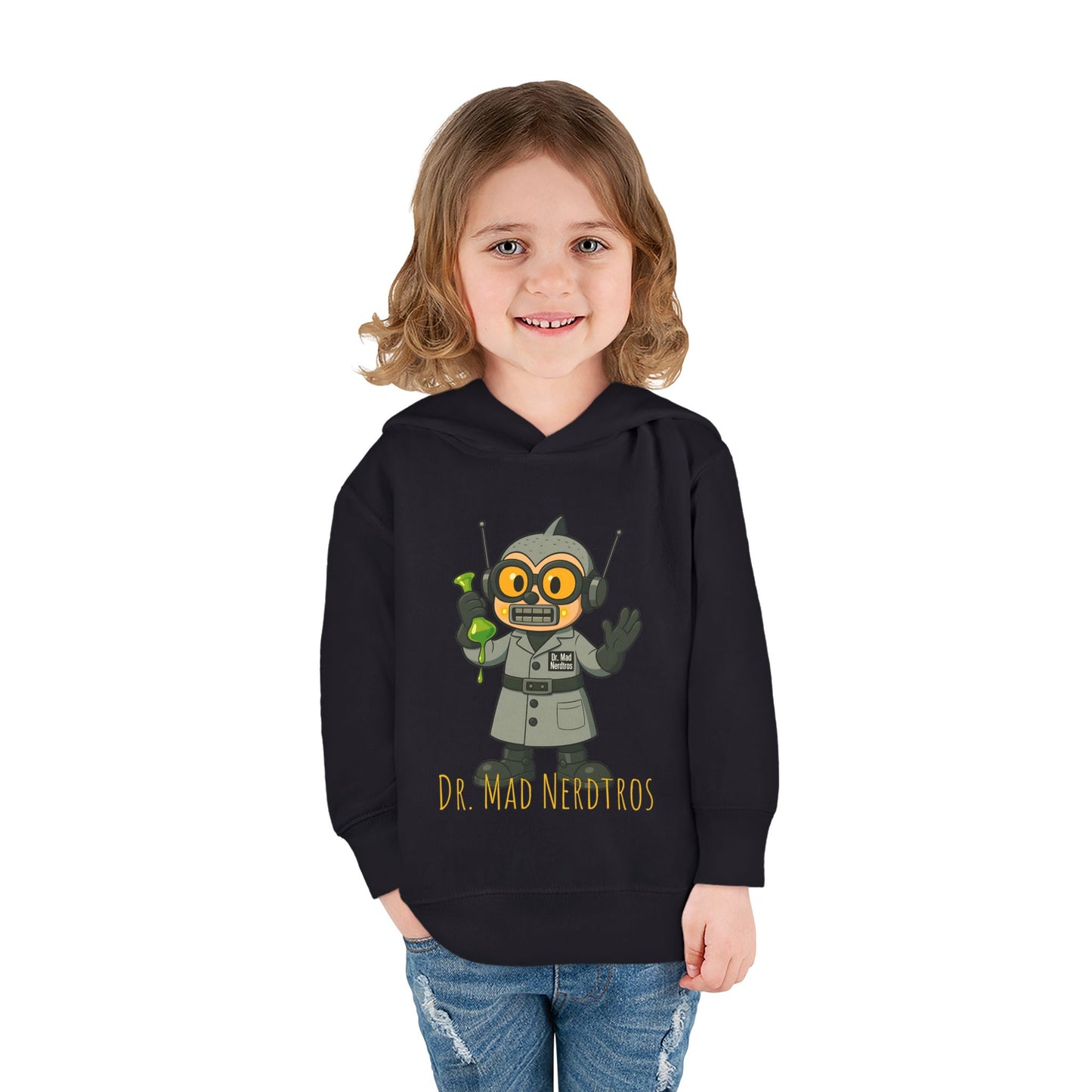 (1# Dr. Mad Nerdtros Toddler Pullover Fleece Hoodie