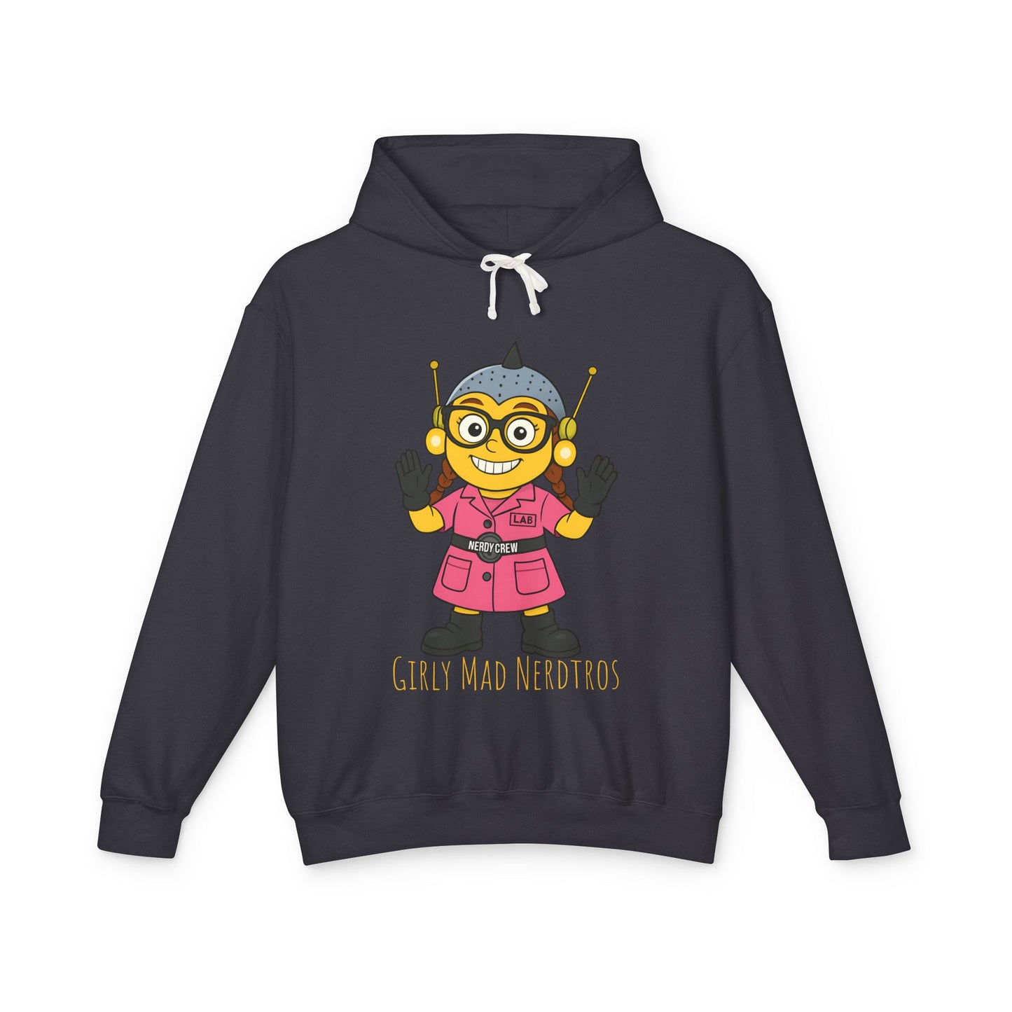 (The Girly Mad Nerdtros) Unisex Lightweight Hooded Sweatshirt