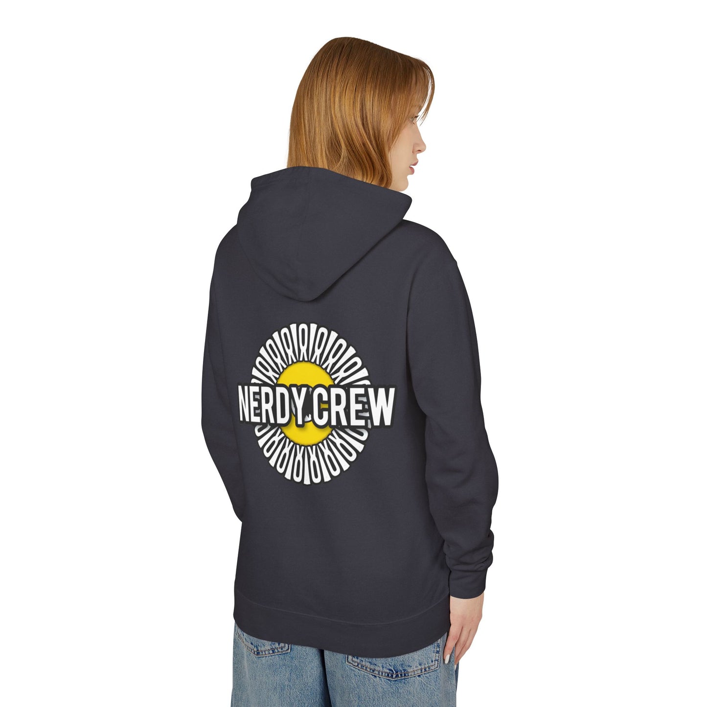 (The Girly Mad Nerdtros) Unisex Lightweight Hooded Sweatshirt