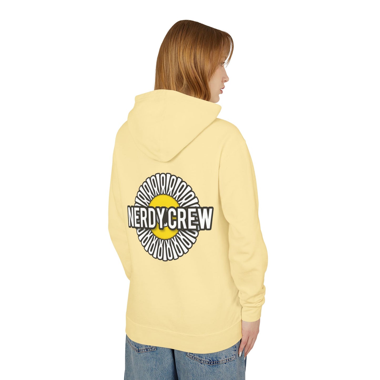 (The Girly Mad Nerdtros) Unisex Lightweight Hooded Sweatshirt
