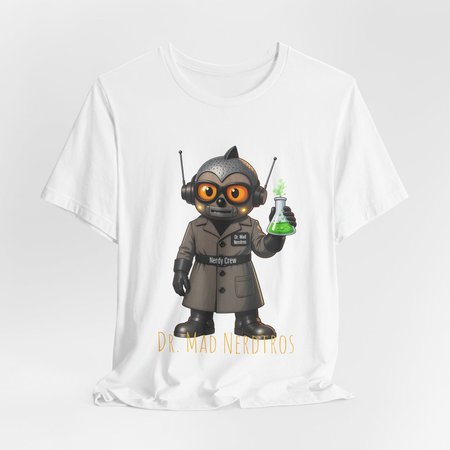 (1# Dr. Mad Nerdtros”) Unisex Jersey Short Sleeve Tee