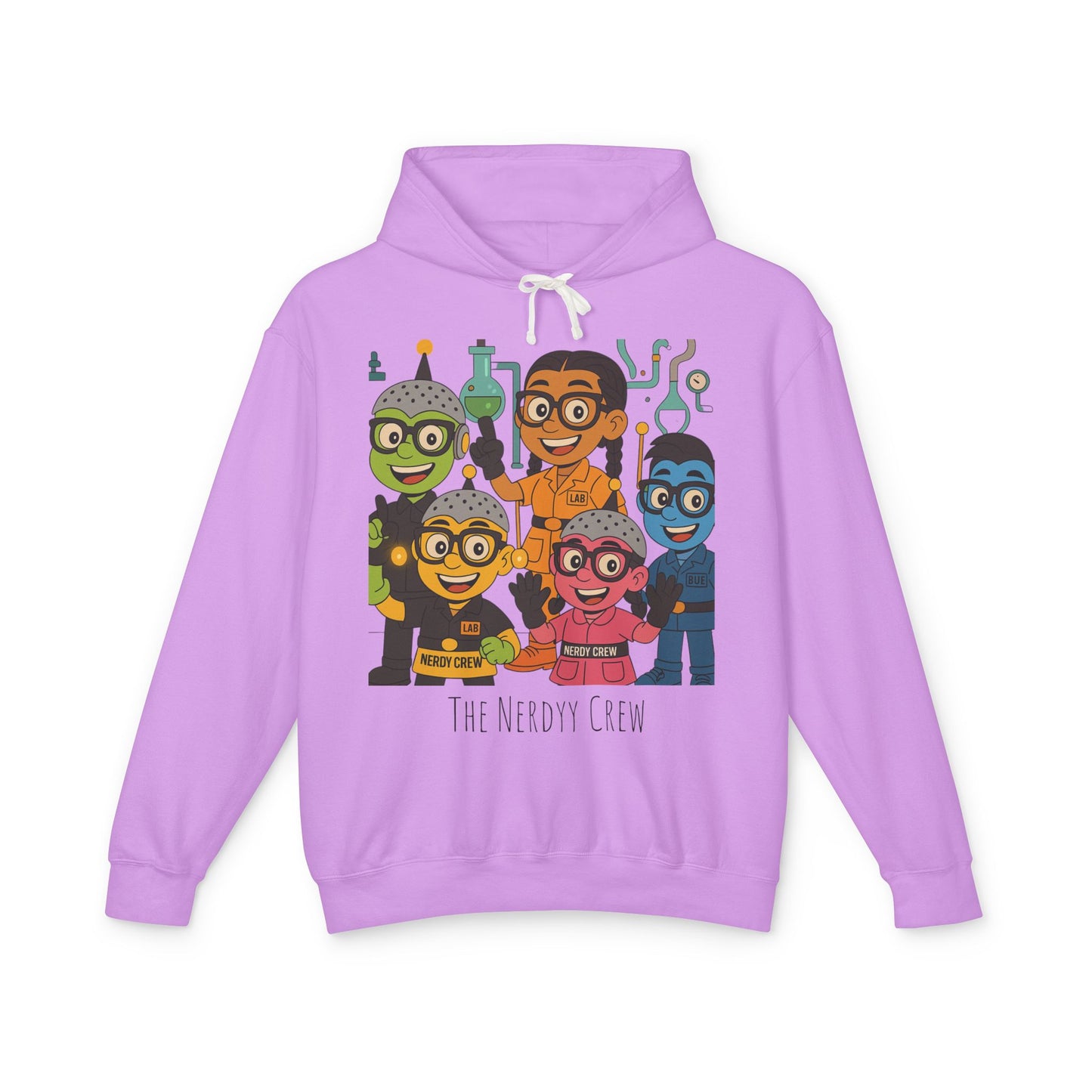 The Nerdyy Crew Unisex Lightweight Hooded Sweatshirt