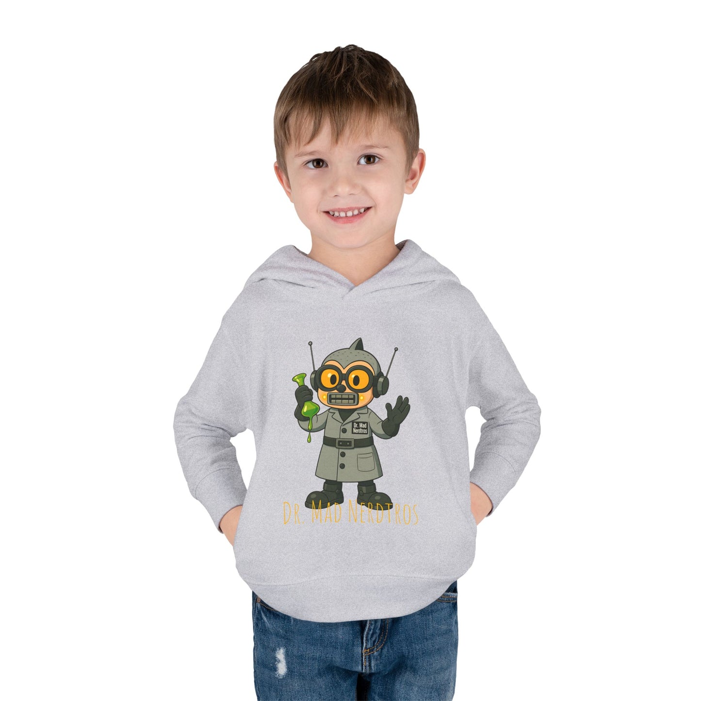 (1# Dr. Mad Nerdtros Toddler Pullover Fleece Hoodie