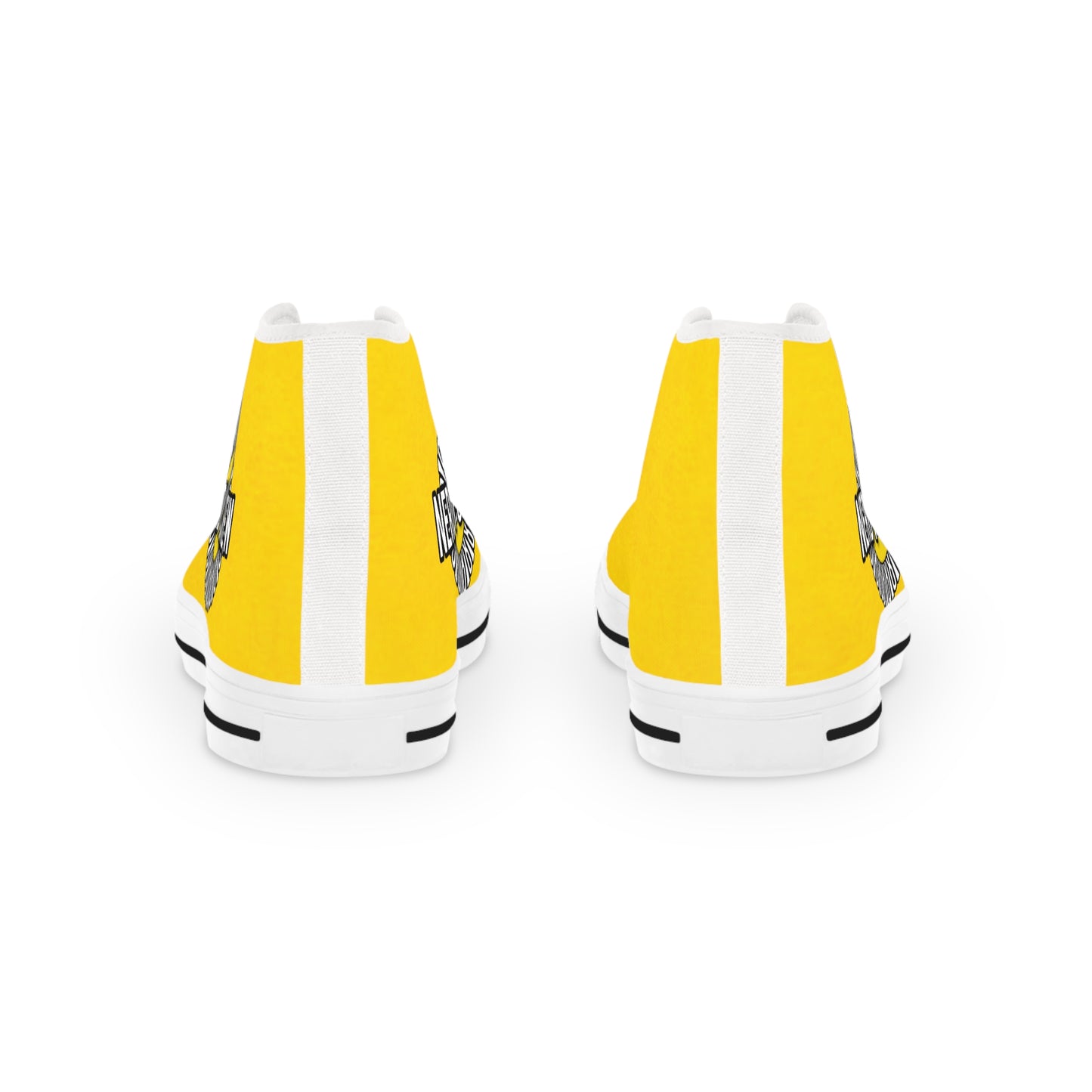 Nerdy Mustard Men's High Top Sneakers