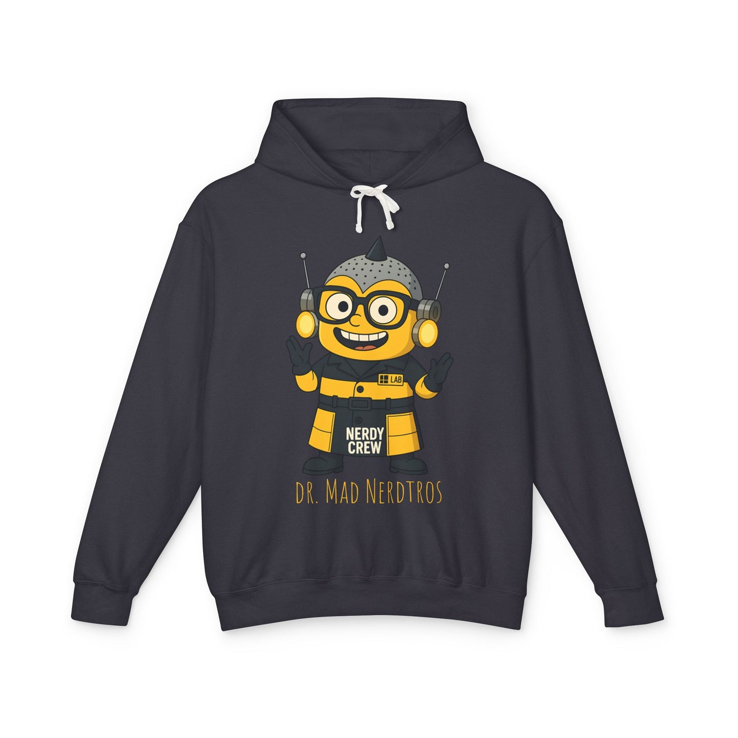 Dr. Mad Nerdtros (Mini)Unisex Lightweight Hooded Sweatshirt