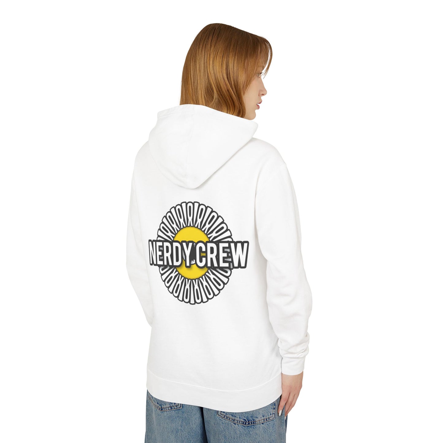 (The Girly Mad Nerdtros) Unisex Lightweight Hooded Sweatshirt