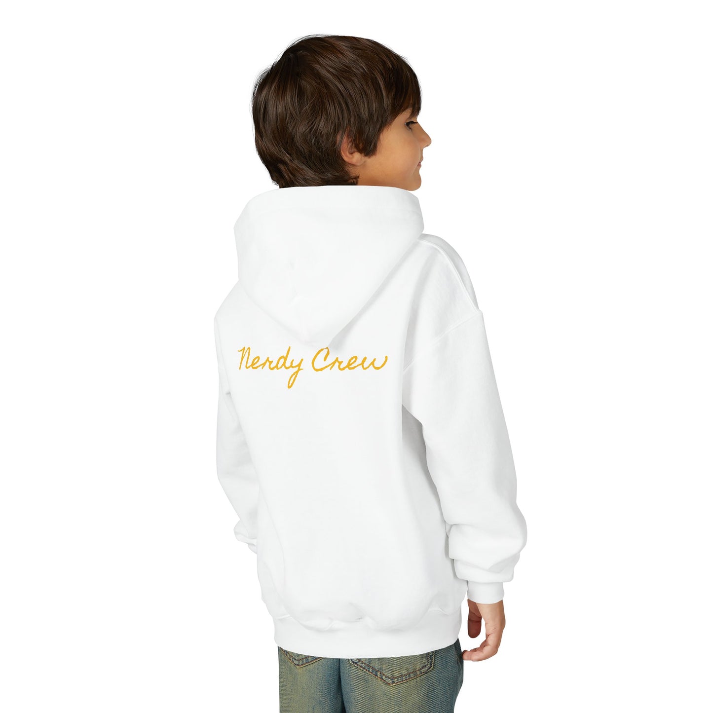 (1# Dr. Mad Nerdtros Youth Heavy Blend Hooded Sweatshirt