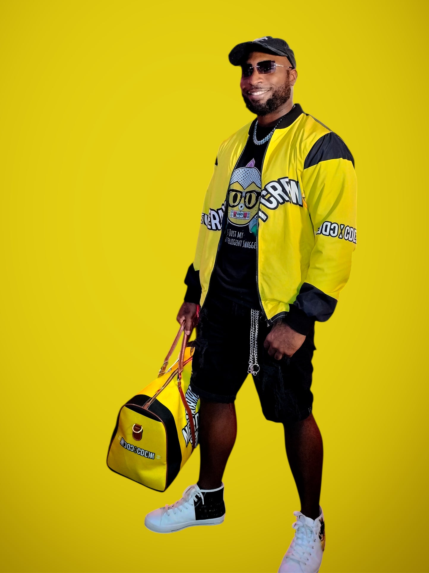 (“Nerdy Crew Supreme”) Mustard
(Yellow) Waterproof Travel Bag (Pre-Order item) Shipping to your address will take 4 to 6 weeks to receive from date of purchase order date.