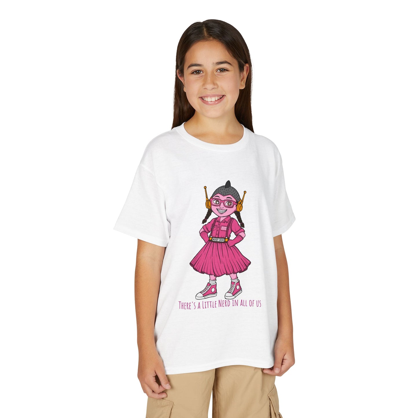 (1# Girly Mad Nerdtros) Youth DryBlend® T-Shirt