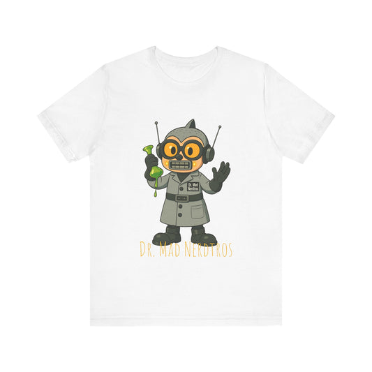 (1# Dr. MAD Nerdtros Unisex Jersey Short Sleeve Tee