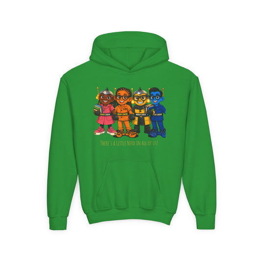 (1# The Nerdy Crew kids OSU Youth Heavy Blend Hooded Sweatshirt
