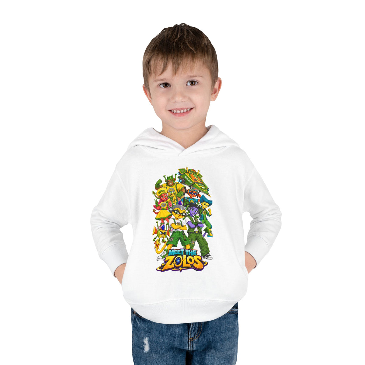 ($Meet The Zolos”) Toddler Pullover Fleece Hoodie