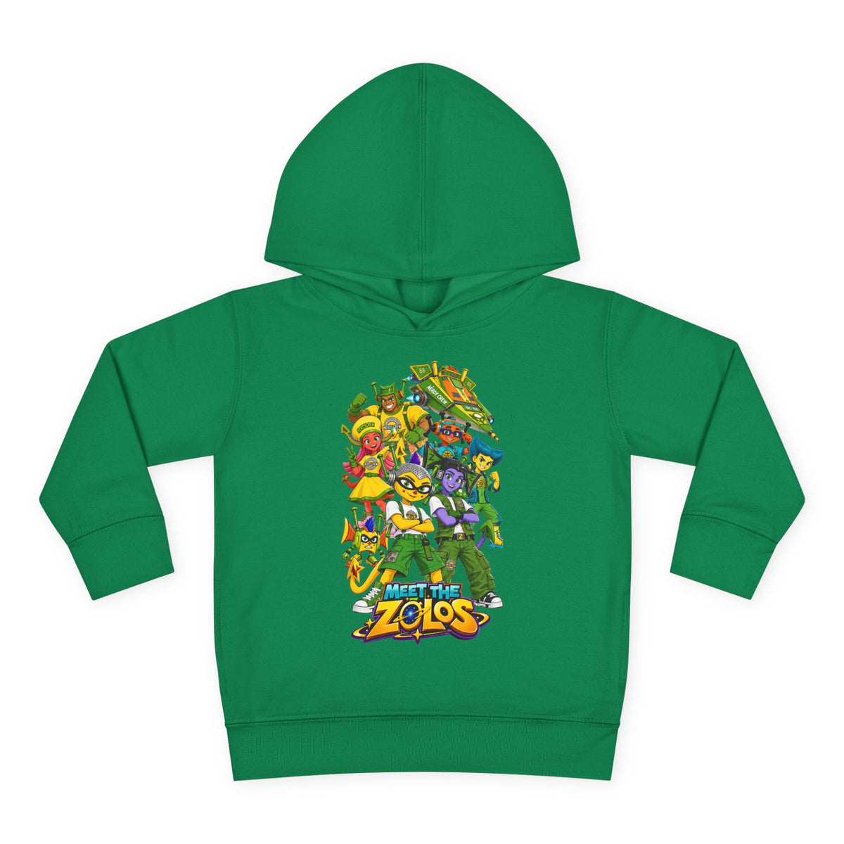 ($Meet The Zolos”) Toddler Pullover Fleece Hoodie