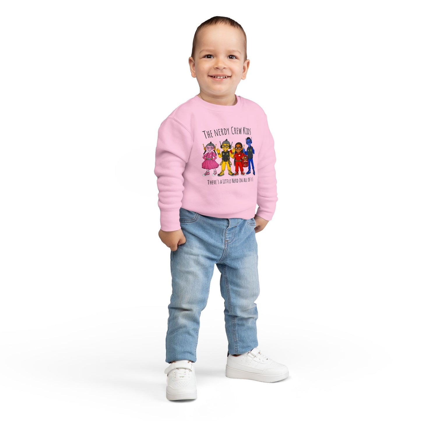 1# (“Nerdy Crew Kids”)  Toddler Sweatshirt