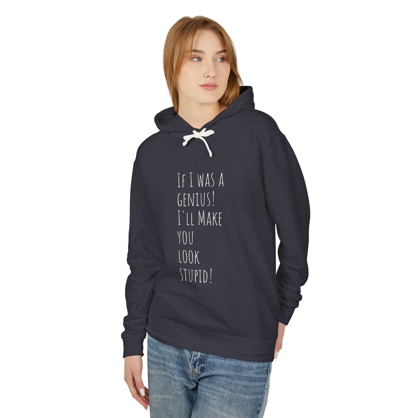 Genius Fool Unisex Lightweight Hooded Sweatshirt