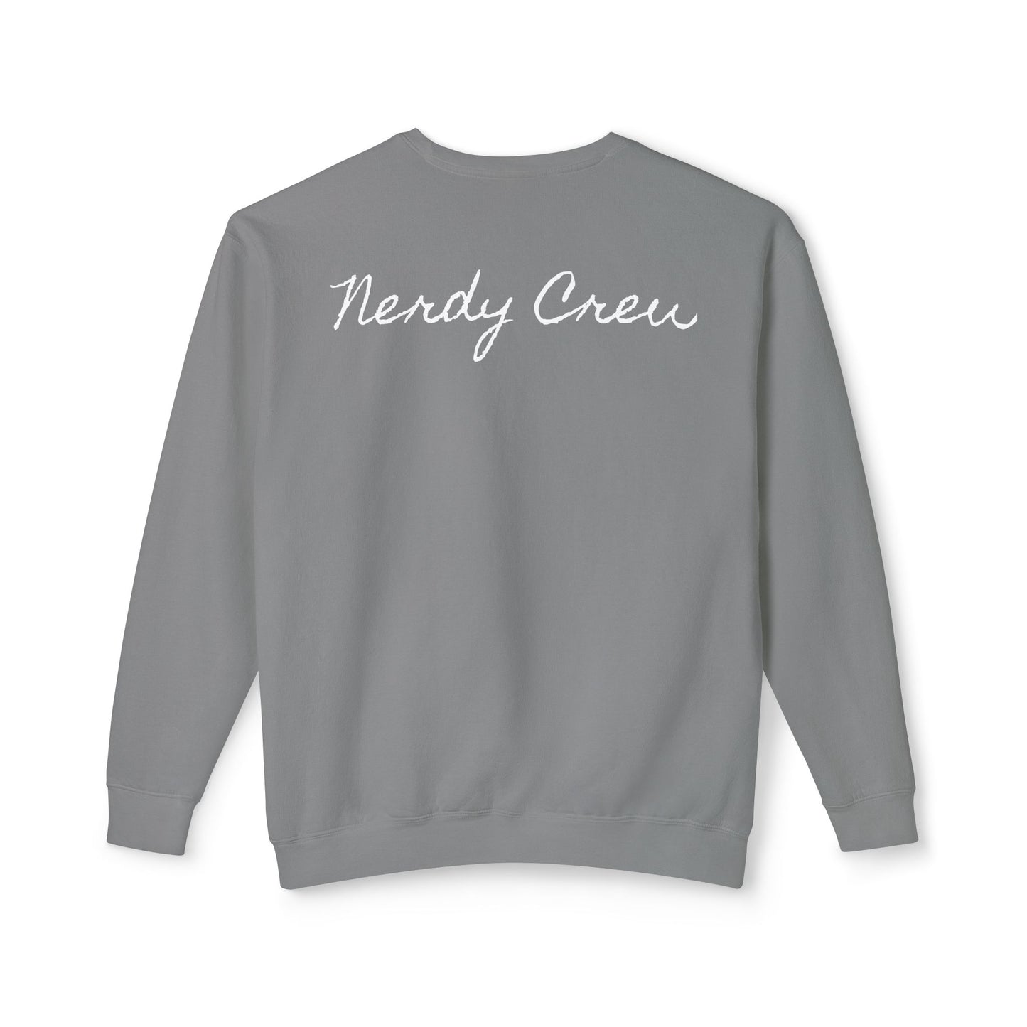 (“Mad Nerdtros Logo”) # 2 Unisex Lightweight Crewneck Sweatshirt