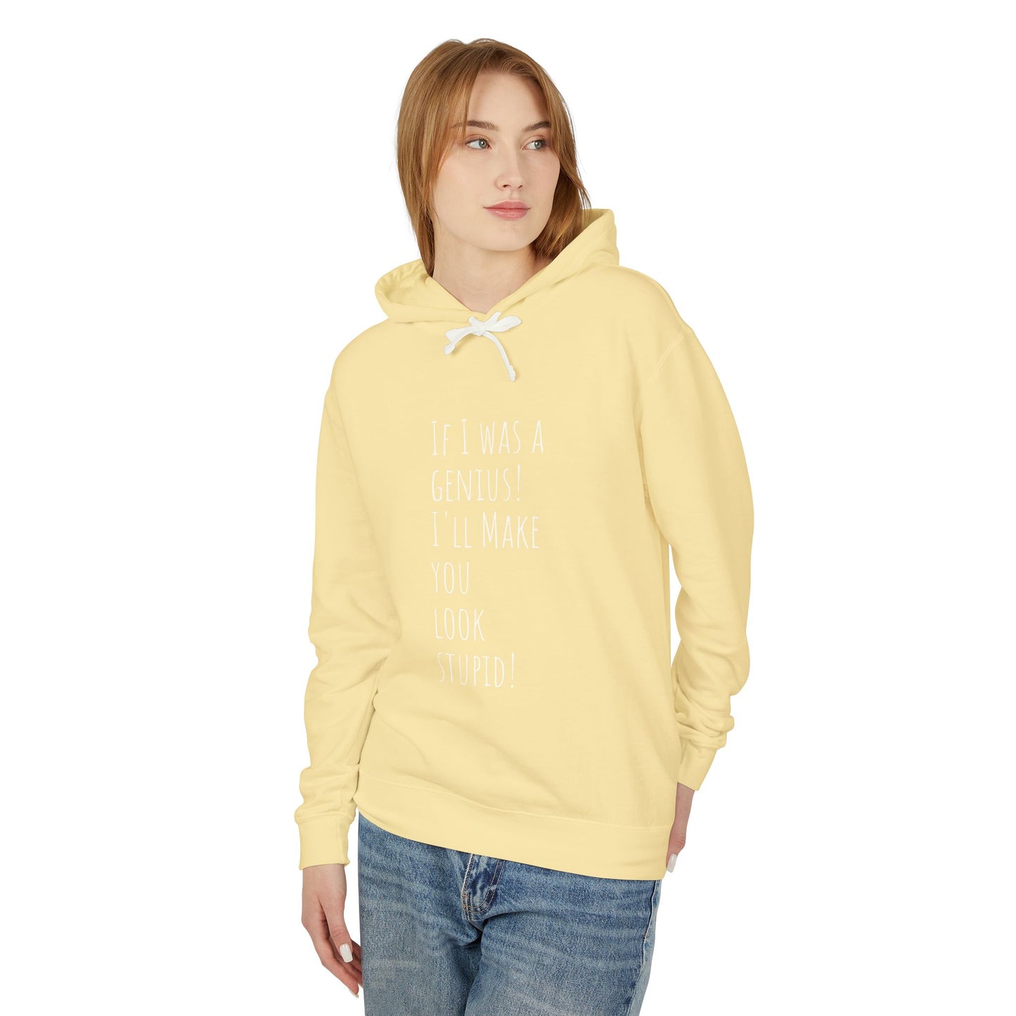 Genius Fool Unisex Lightweight Hooded Sweatshirt