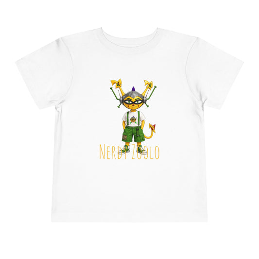 (1# Nerdy Zoolo Toddler Short Sleeve Tee