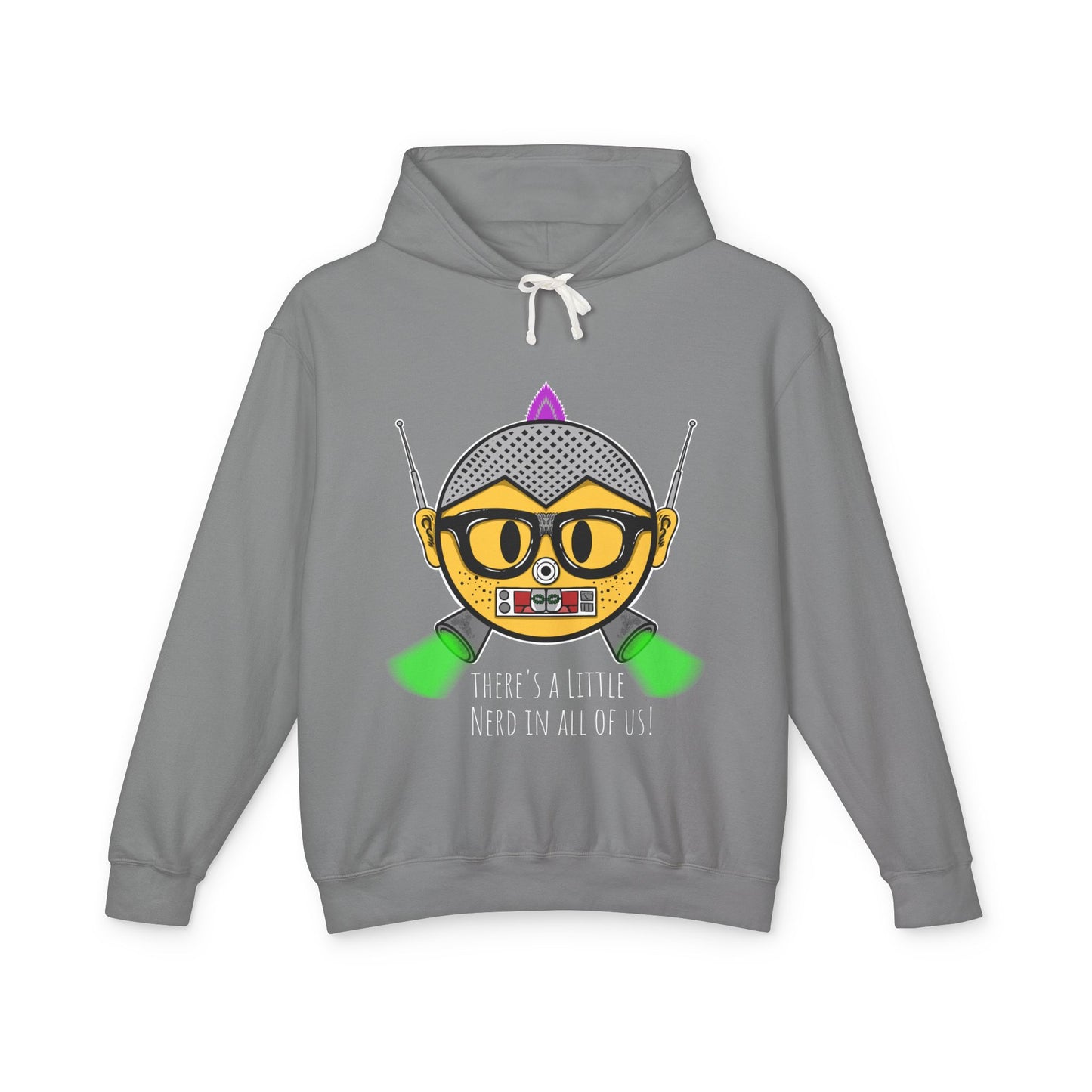 Nerdy Crew official Unisex Lightweight Hooded Sweatshirt