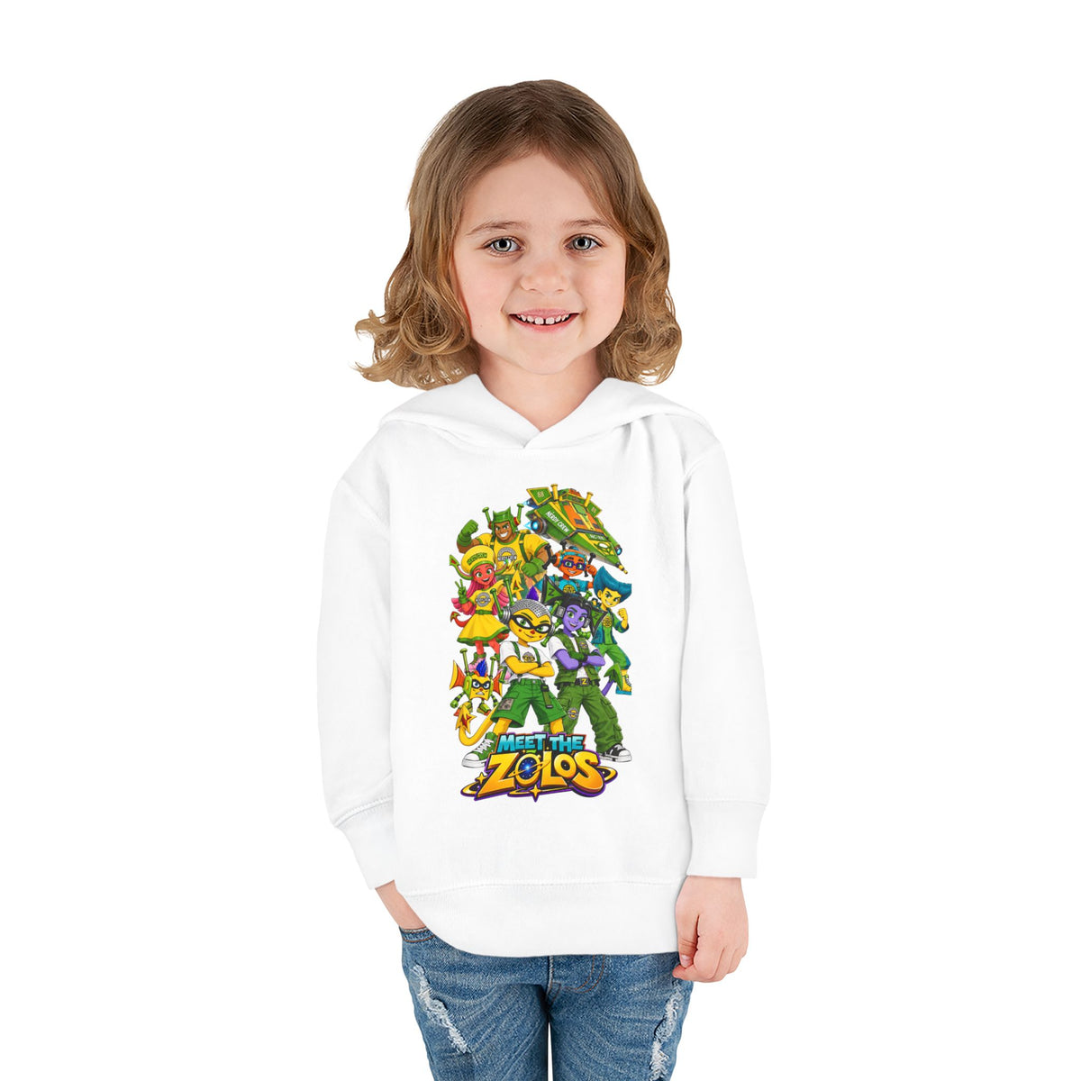 ($Meet The Zolos”) Toddler Pullover Fleece Hoodie