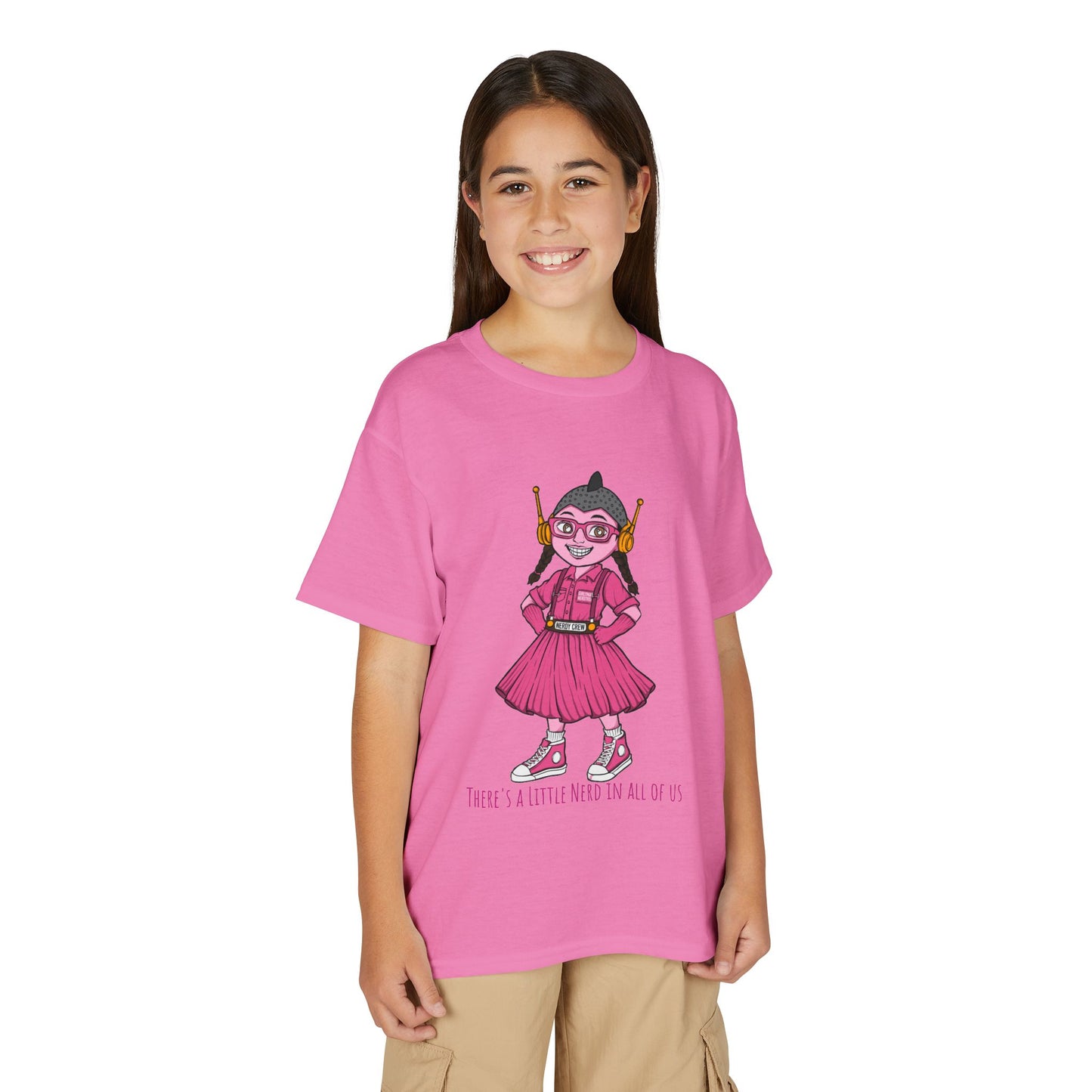 (1# Girly Mad Nerdtros) Youth DryBlend® T-Shirt