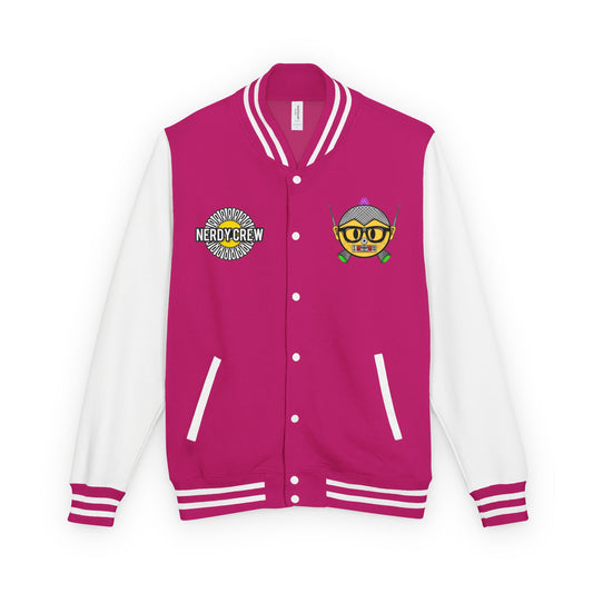 (The girly Mad Nerdtros) Unisex Heavyweight Letterman Jacket