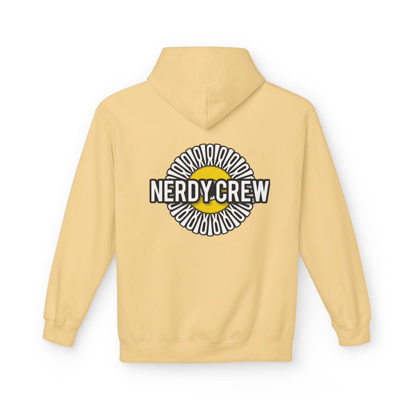 (“Nerdy Crew”) (Yellow) Unisex Midweight Softstyle Fleece Hoodie